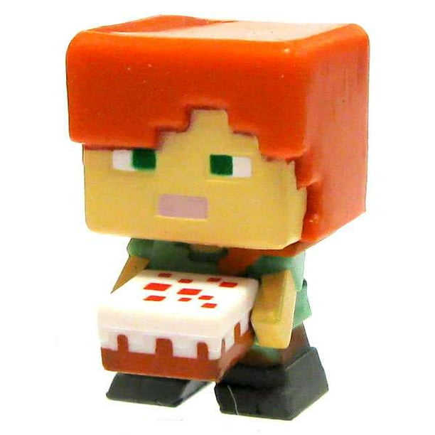 MINECRAFT Mini-Figure OBSIDIAN Series 4 ALEX With Cake Exclusive to 1-Packs 
